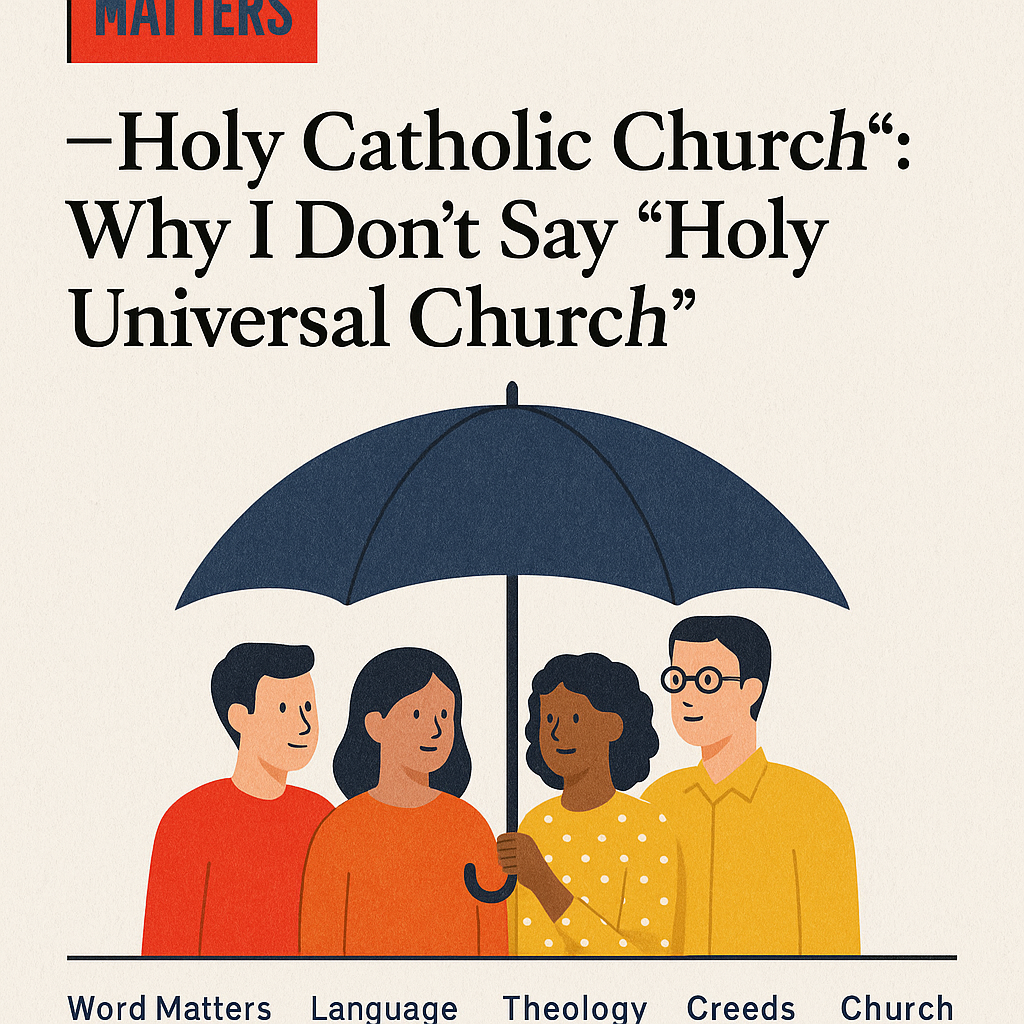 Word Matters #6 — “Holy Catholic Church”: Why I Don’t Say “Holy Universal Church”
